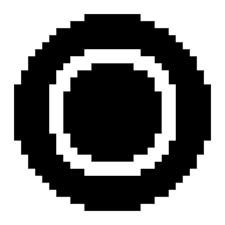 a black and white ovo head