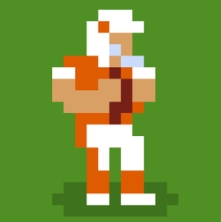 a retro styled football player