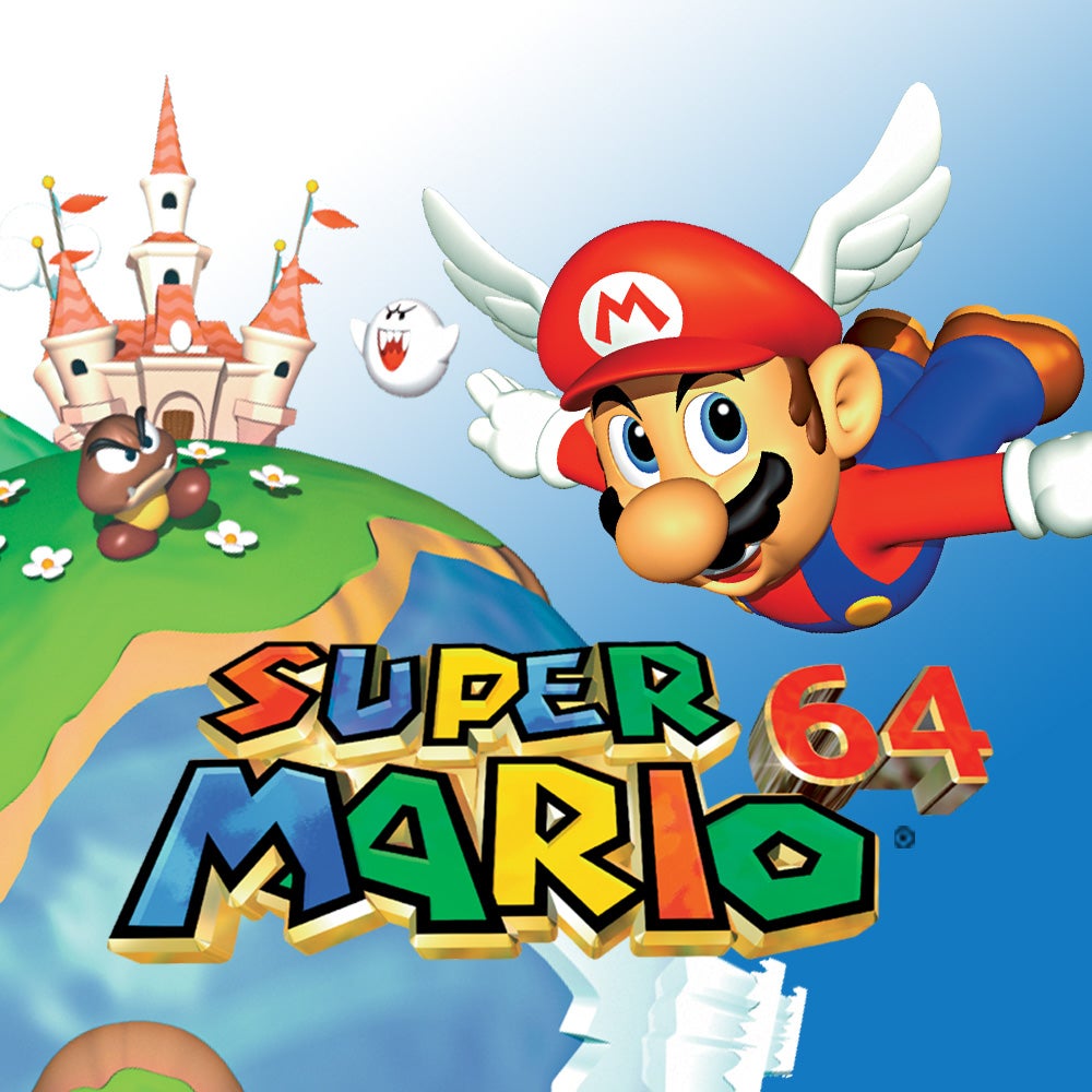 Mario with the wing cap flying
