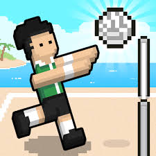 guy hitting volleyball
